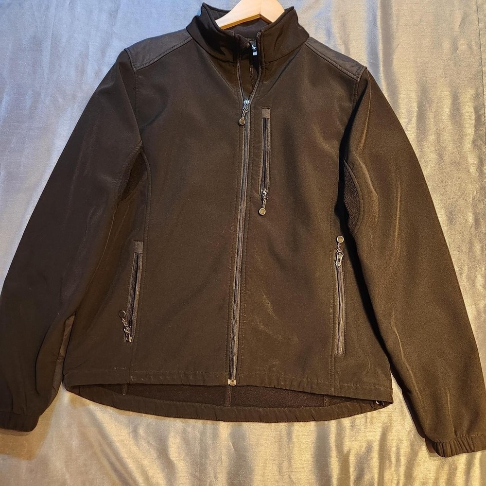 Black‎ Diamond Mens Softshell Jacket Black Fleece Lined Full Zip